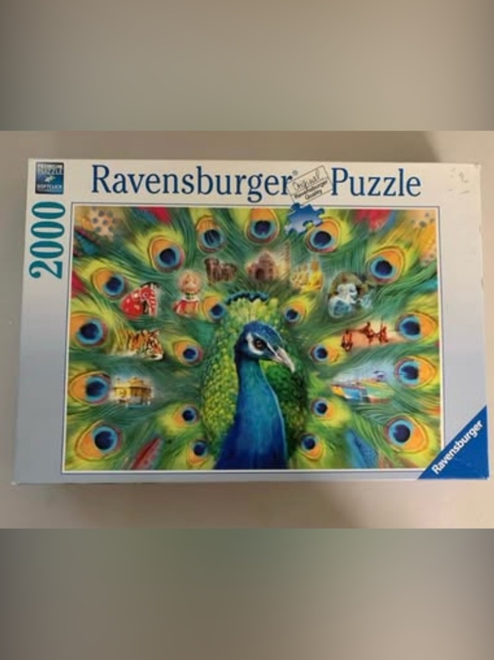 Ravensburger Land Of The Peacock 2000 Piece Jigsaw Puzzle-Unverified